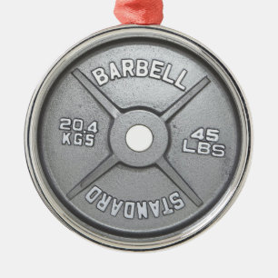Barbell Plate Metal Tree Decoration