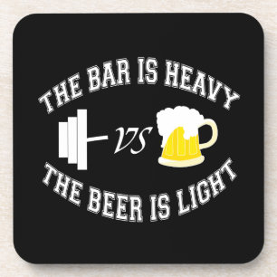 Barbell vs beer coaster