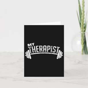 Barbell Weight Lifting Bodybuilding Dumbbell Card