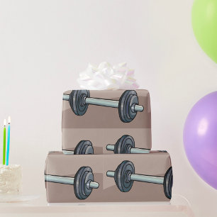 Barbell Weightlifting Gym Fitness Lover  Wrapping Paper