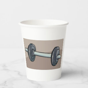 Barbell Weights Paper Cups