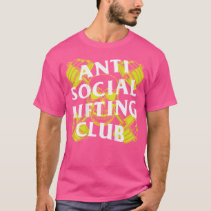 Barbells Crossed Skull Yellow T-Shirt