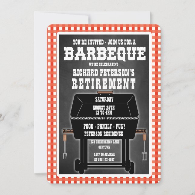 Barbeque Celebration Invitations (Front)