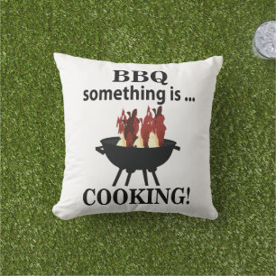 Barbeque Cook Chef Funny BBQ Cushion
