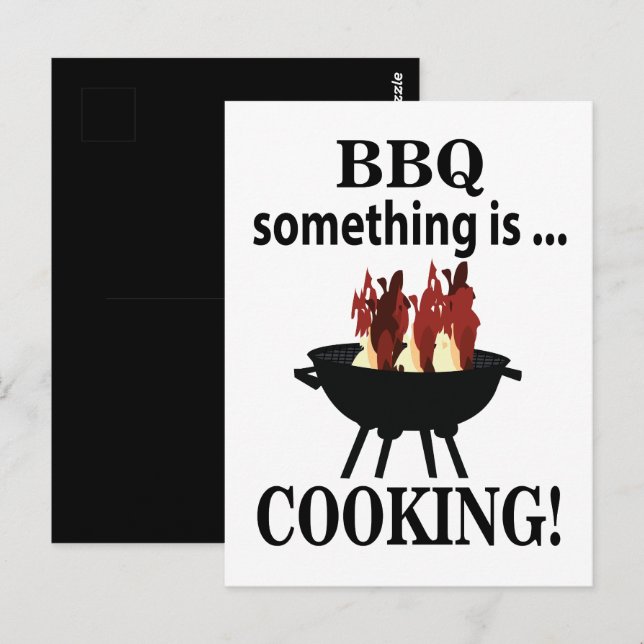 Barbeque Cook Chef Funny Bbq Postcard (Front/Back)