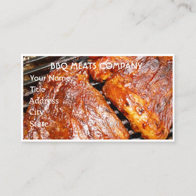 Barbeque Smoke House Business Card (Front)