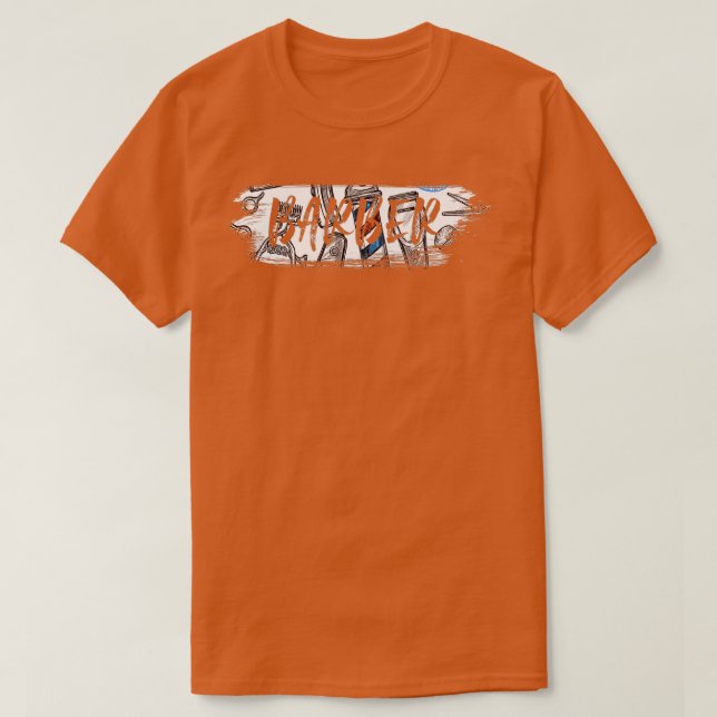 Barber 13 T-Shirt (Design Front)