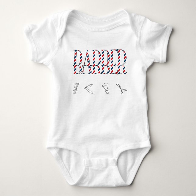 Barber Baby Bodysuit (Front)