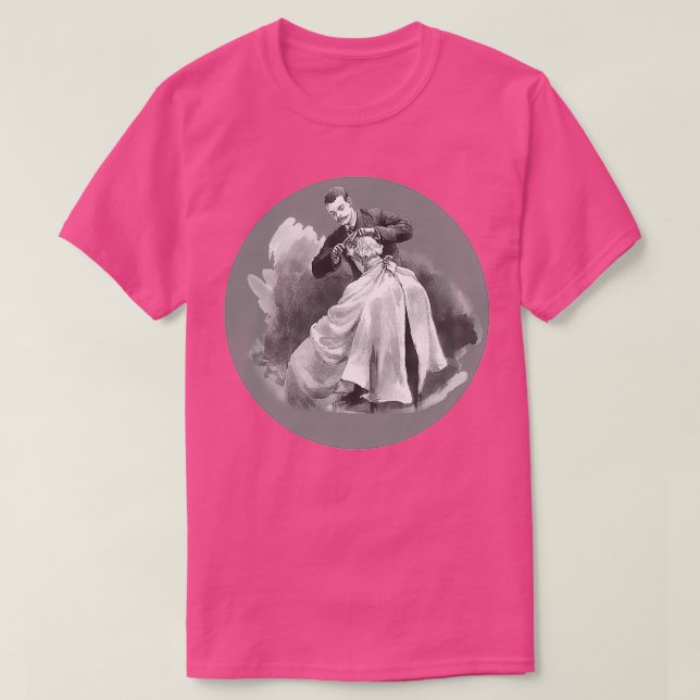 Barber Barber Shop and Client T-Shirt (Design Front)