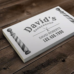 Barber Barbershop Hair Stylist Appointment Card