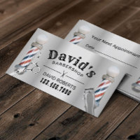 Barber Barbershop Hair Stylist Faux Metal