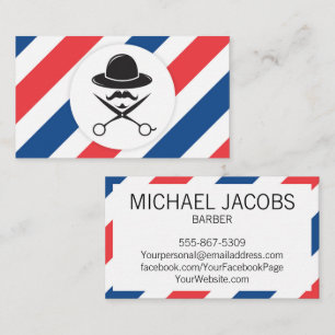 Barber Barbershop Hair Stylist Salon Business Card