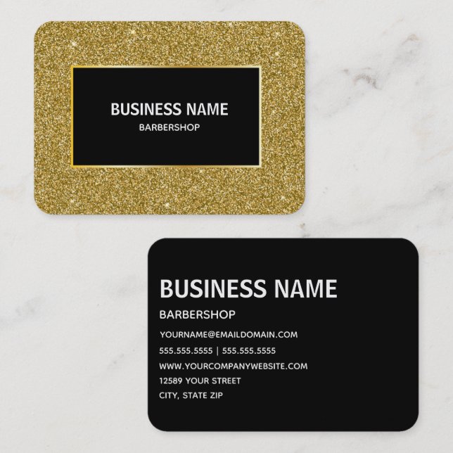 Barber Barbershop Hairstylist Business Card (Front/Back)