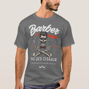 Barber Bearded Barber Beard Ace Scissors Shop Hair T-Shirt