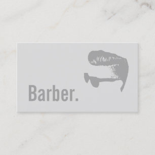 Barber Bold Text Minimalist Hairdresser Hair Business Card