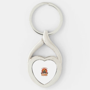 Barber Broom Broke Halloween Pumpkin Clipper Haunt Key Ring