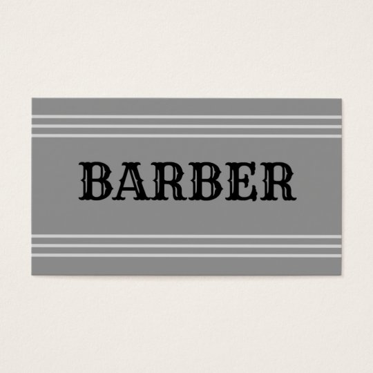 Barber Business Card