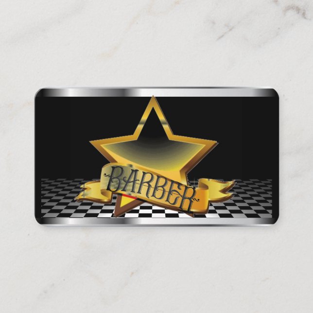 Barber Business Card (Front)