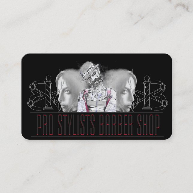 barber business card (Front)