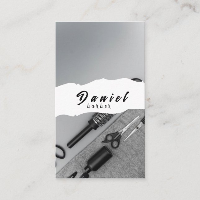 Barber Business Card (Front)