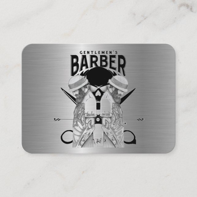 Barber Business Card (Front)