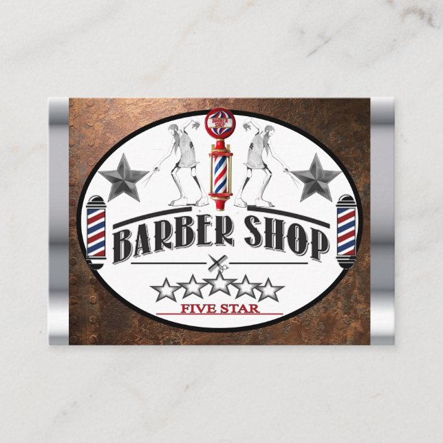 barber business card (Front)
