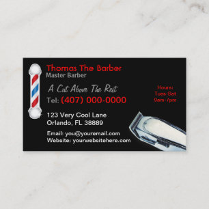 Barber Business Card (Hair cuts & Styles)