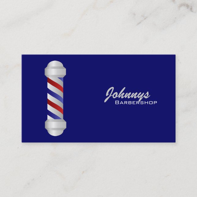 Barber Business Cards- colour changeable Card (Front)