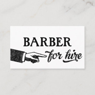 Barber Business Cards - Cool Vintage