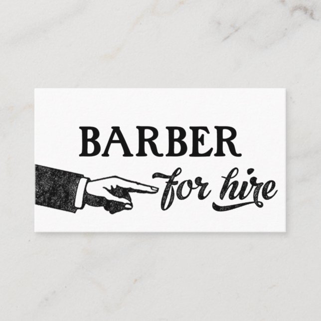 Barber Business Cards - Cool Vintage (Front)
