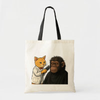 Barber Cat & Chill Gorilla Sticker