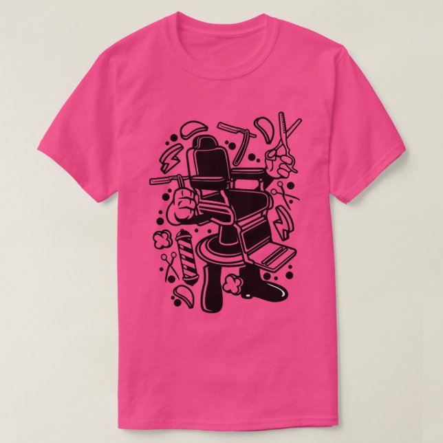 Barber Chair 2 T-Shirt (Design Front)