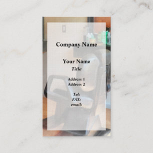 Barber Chair and Hair Supplies Business Card
