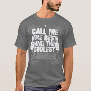 Barber Cool Hair Hairdresser Scissors Funny Gift T-Shirt