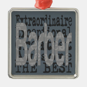 Barber Extraordinaire Metal Tree Decoration
