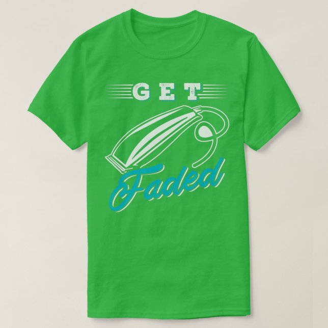 Barber Faded T-Shirt (Design Front)