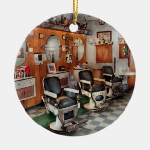Barber - Frenchtown Barbers Ceramic Tree Decoration