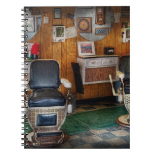 Barber - Frenchtown, NJ - Two old barber chairs Notebook