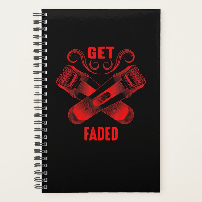 Barber | Get Faded Cool Master Barber Hairer Fade Planner (Front)