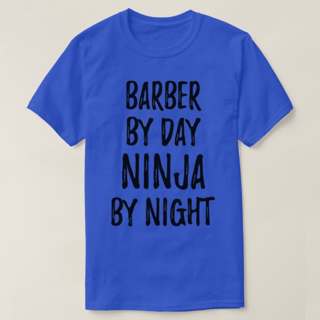 Barber Gift Ninja T-Shirt (Design Front)