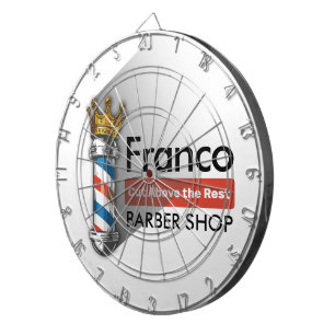 Barber Hair Shop King Crown Barber Pole Hair Salon Dartboard