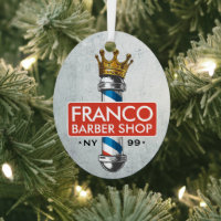 Barber Hair Shop King Crown Barber Pole Hair Salon