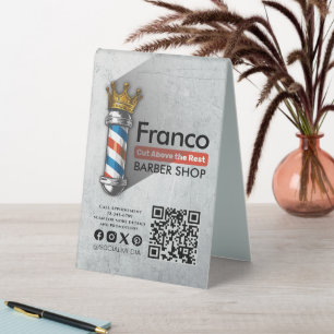 Barber Hair Shop King Crown Barber Pole Price List