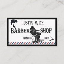 Barber Hair Stylist Blue black modern fashion red
