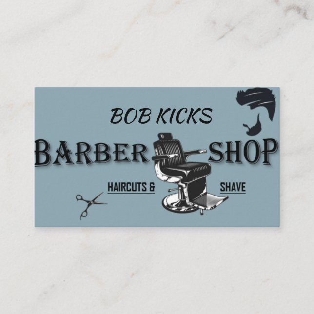 Barber Hair Stylist Business Card (Front)