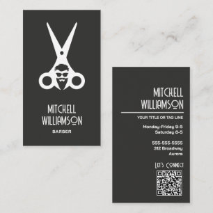 Barber Hairdresser Salon Business Card