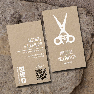 Barber Hairdresser Salon Business Card