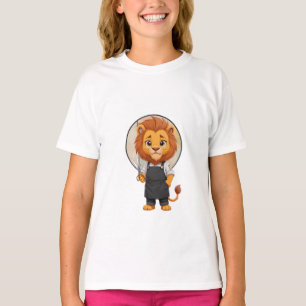 Barber Lion Stylist Kids T-Shirt