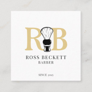 Barber Logo Hair Stylist Business Card