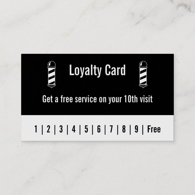 Barber Loyalty Card (Back)